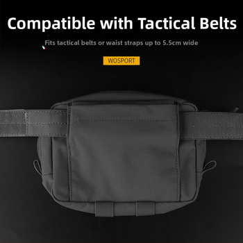 Γιλέκο Wosport Tactical για Εξωτερική Επέκταση Εξοπλισμού, Τσάντα Καλλυντικών, R Style Gp Sub-Bang (8*5) Velcro