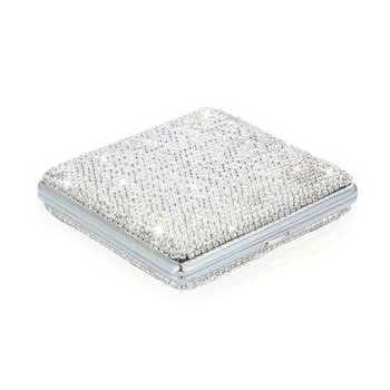 Δημοφιλές κουτί τσιγάρων διπλής όψης με διαμάντια, πολυτελές, δημιουργικό και εξατομικευμένο κουτί τσιγάρων με στρας, φορητό κουτί τσιγάρων υψηλής ποιότητας για γυναίκες σε διασυνοριακό επίπεδο.