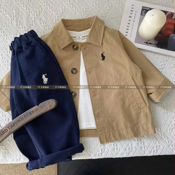 Dječja vjetrovka u čistim bojama, proljeće i jesen 2024., novi stil, vjetrovka srednje duljine za dječake i djevojčice, moderna