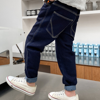 Παιδικά ρούχα 2023 Καλοκαιρινά νέα τζιν για αγόρια, παιδικά παντελόνια χαρέμι για μεσαία και μεγάλα παιδιά, κορεάτικα παντελόνια μόδας για αγόρια, άνοιξη και φθινόπωρο