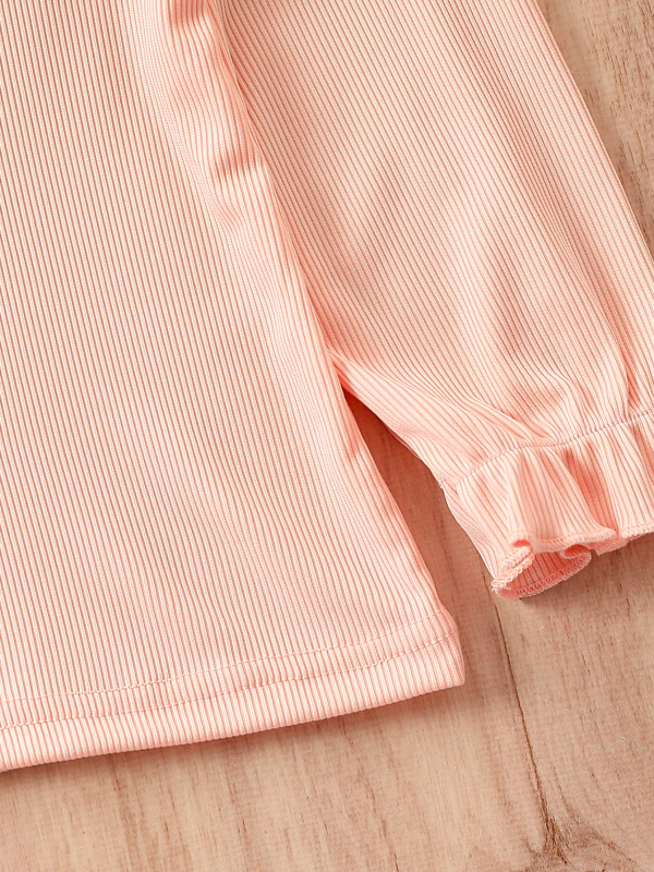 Comerț exterior en-gros fete cu mânecă lungă guler de păpușă primăvară și toamnă tricou copii fete modă guler de dantelă stil străin drăguț