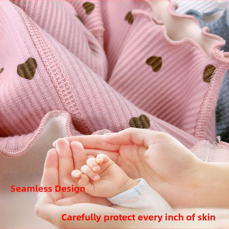 Детска базова риза от чист памук за момиче, детска базова риза с дълъг ръкав, бебешко пролетно и есенно вътрешно облекло, интимно бельо клас А за момичета