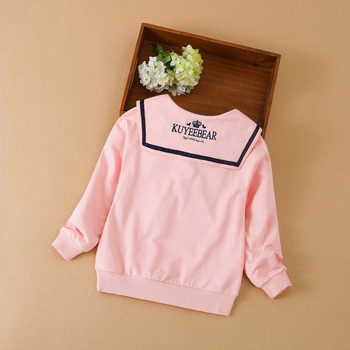 Tüdrukute pikkade varrukatega kevad- ja sügisriietus madruskraega vanematele lastele, moodne Korea stiilis puuvillane laste topp