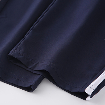 Poiste suvised õhukesed püksid põhi- ja algkooliõpilastele, koolivormi püksid kahe triibuga, mustad ja tumesinised spordipüksid, sirge säärega koolipüksid