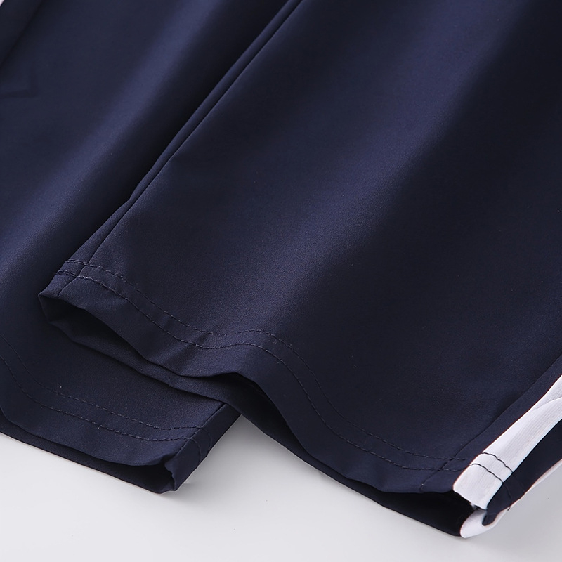 Poiste suvised õhukesed püksid põhi- ja algkooliõpilastele, koolivormi püksid kahe triibuga, mustad ja tumesinised spordipüksid, sirge säärega koolipüksid