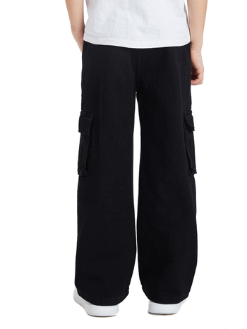 Αποκλειστικά σε διασυνοριακό επίπεδο για την Ευρώπη και τις Ηνωμένες Πολιτείες. Νέα, ελαστική μέση με κορδόνι, τζιν φόρμα με φαρδιά μπατζάκια για έφηβους από την Amazon.