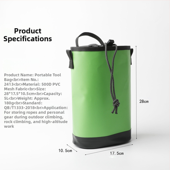 Veekindel tööriistakott, köie hoiukott õhutöödeks, aia- ja aianduskott, vöökott, rippkott, hoolduskomplekt, nööriga kott