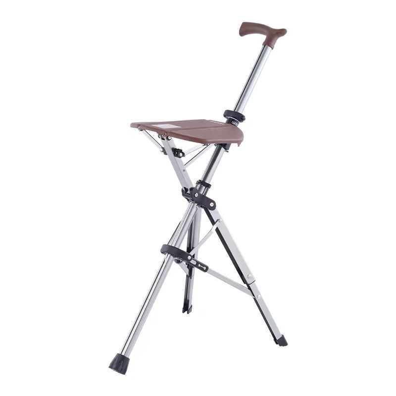 Prenosné multifunkčné skladacie barle CrossBorder Ultra-Light, protišmykové chodítko, skladacia stolička pre seniorov, prenosné chodítko pre seniorov, na ktorom môže sedieť.