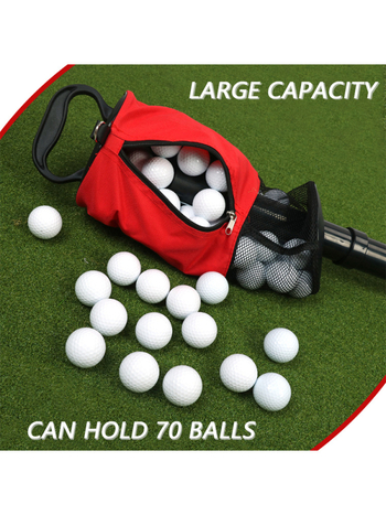 Υφασμάτινος σωλήνας συλλογής άνω και κάτω τμήματος για τσάντες γκολφ, 70 μπάλες χωρίς κάμψη και εύκολη αφαίρεση.