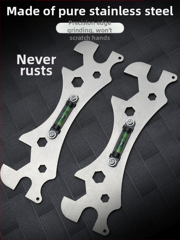 Dušipaigalduse artefakt, multifunktsionaalne vannitoa mutrivõti, segamisventiil, dušitasand, torulukksepa spetsiaalsed tööriistad