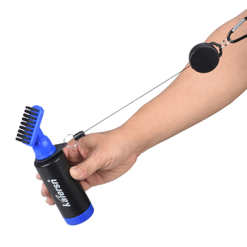 Βούρτσα ψεκασμού νερού για μπαστούνια γκολφ Kaiersn, βούρτσα καθαρισμού με κεφαλή μπάλας, εύκολη έλξη, βολική στη χρήση, βούρτσα για μπουκάλια νερού