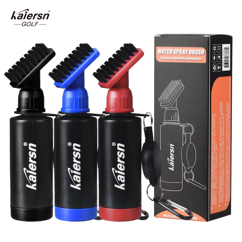 Kaiersn četka za prskanje vodom za golf palice, četka za čišćenje s kuglastom glavom, jednostavna kopča za povlačenje, praktična četka za boce s vodom