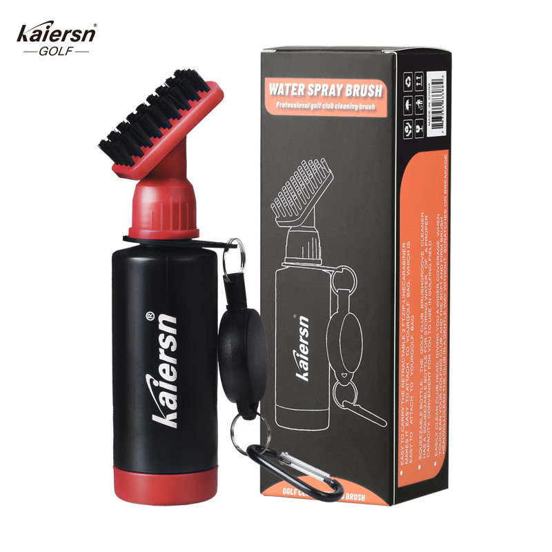 Kaiersn četka za prskanje vodom za golf palice, četka za čišćenje s kuglastom glavom, jednostavna kopča za povlačenje, praktična četka za boce s vodom