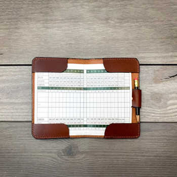 Βιβλίο σημειώσεων γκολφ από δέρμα PU με φορητό βιβλίο ρεκόρ προπονητή μπάλας Spot Golf υπαίθριο αθλητικό πίνακα αποτελεσμάτων