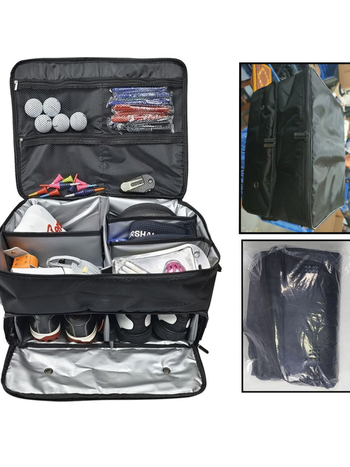 Golfa uzglabāšanas kaste, apavu soma, salokāma, automašīnas uzglabāšanas soma, apavi, lielas ietilpības, daudzfunkcionāla apģērbu soma