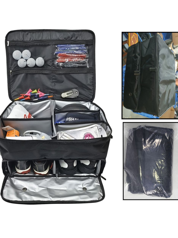 Golfa uzglabāšanas kaste, apavu soma, salokāma, automašīnas uzglabāšanas soma, apavi, lielas ietilpības, daudzfunkcionāla apģērbu soma