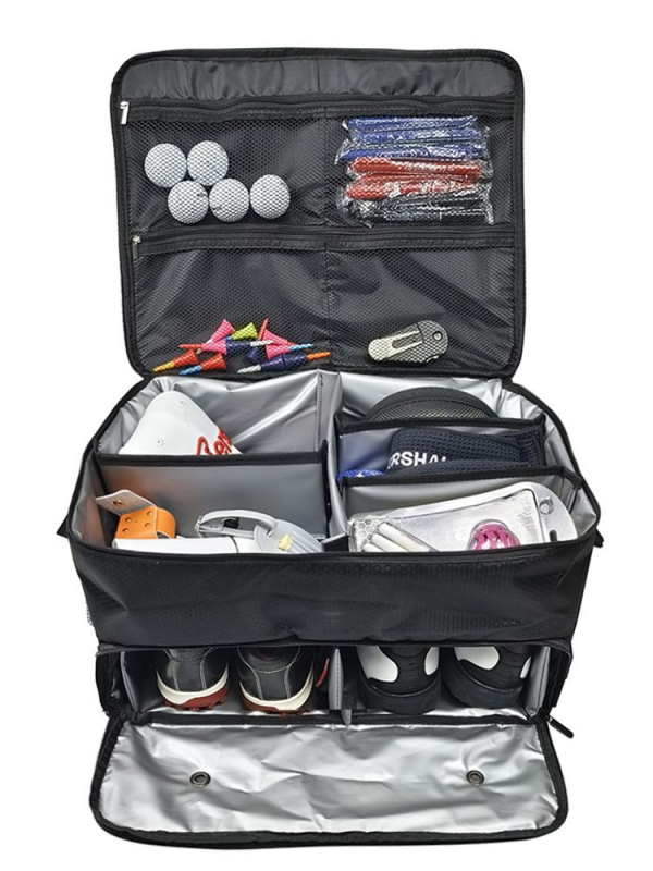 Golfa uzglabāšanas kaste, apavu soma, salokāma, automašīnas uzglabāšanas soma, apavi, lielas ietilpības, daudzfunkcionāla apģērbu soma