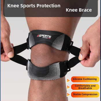 Αθλητική συμπίεση αρθρώσεων επιγονατίδας ζώνη υπαίθριου τρεξίματος γυμναστικής μπάσκετ προστατευτικό γόνατος ανδρικό απορροφητικό κραδασμών αναπνεύσιμο προστατευτικό κάλυμα γυναικών