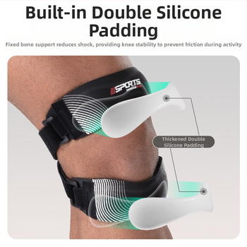 Αθλητική συμπίεση αρθρώσεων επιγονατίδας ζώνη υπαίθριου τρεξίματος γυμναστικής μπάσκετ προστατευτικό γόνατος ανδρικό απορροφητικό κραδασμών αναπνεύσιμο προστατευτικό κάλυμα γυναικών