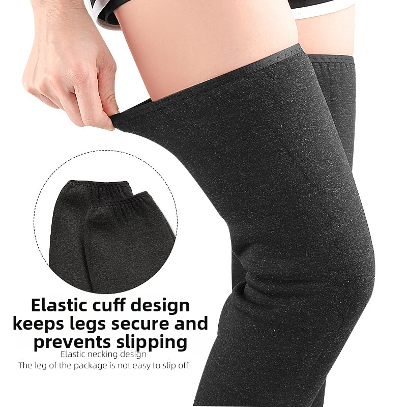 Есенно-зимна наколенка с пълна подплата от полар, имитация на овчи кадифе, двойно удебелена, топла наколенка с цип