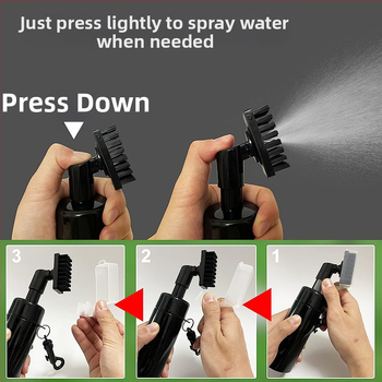 Νέα βούρτσα ψεκασμού νερού γκολφ τύπου πρέσας βούρτσας καθαρισμού ψεκασμού νερού, βούρτσα με κεφαλή σφαιρών, πολύχρωμα προαιρετικά αξεσουάρ γκολφ