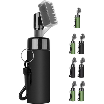 Νέα βούρτσα ψεκασμού νερού γκολφ τύπου πρέσας βούρτσας καθαρισμού ψεκασμού νερού, βούρτσα με κεφαλή σφαιρών, πολύχρωμα προαιρετικά αξεσουάρ γκολφ