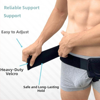Херниален колан за мъже от директни продажби от фабриката, колан за притискане при ингвинална херния, регулируем колан за поддръжка на тънките черва