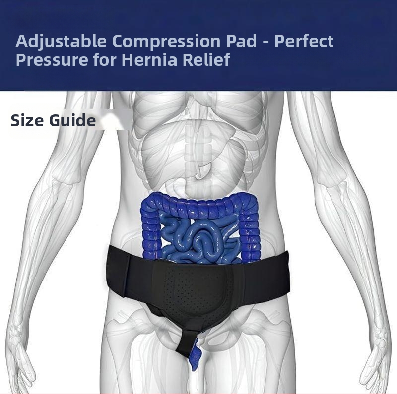 Херниален колан за мъже от директни продажби от фабриката, колан за притискане при ингвинална херния, регулируем колан за поддръжка на тънките черва