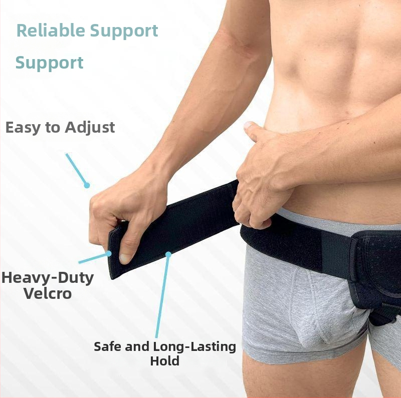 Херниален колан за мъже от директни продажби от фабриката, колан за притискане при ингвинална херния, регулируем колан за поддръжка на тънките черва