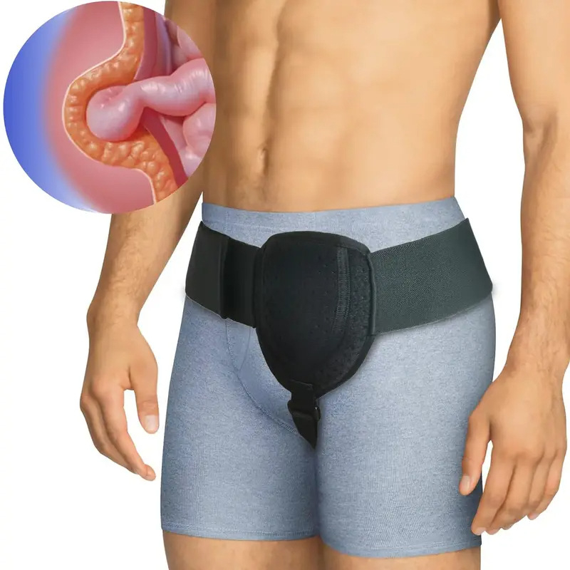 Centură herniară pentru bărbați, vânzare directă din fabrică, centură de presiune pentru hernie inghinală, centură reglabilă de susținere a intestinului subțire