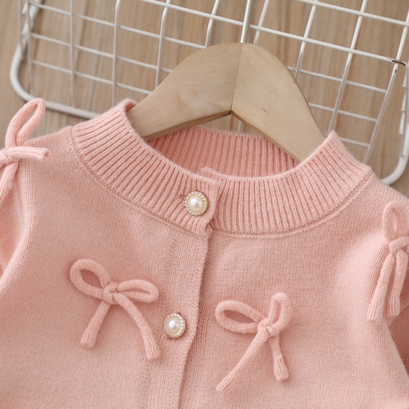 Tüdrukute kevadine kaheosaline komplekt - Aisha printsess grupi tutu seelik sügiseks ja talveks, vastsündinud tüdrukute Korea stiilis kootud kardigan