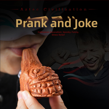 Asteekide mini keraamika flööt puhas keraamika mudavile Kun dekompressiooni naljavilel õudus ulgumine trikimänguasi