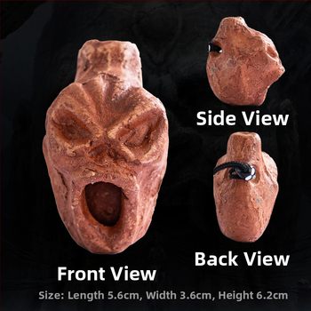 Μίνι κεραμικό φλάουτο Aztec, σφυρίχτρα λάσπης αγγειοπλαστικής, σφυρίχτρα αποσυμπίεσης, φάρσα τρόμου, ουρλιαχτό, παιχνίδι τέχνασμα