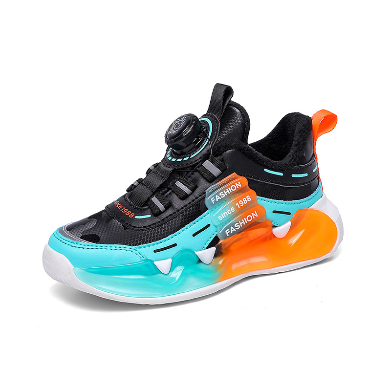 Poiste kingad 2024 sügis ja talv uued fliisvoodriga paksendatud tudengi vabaaja poiste jooksujalatsid laste tossud juuksed