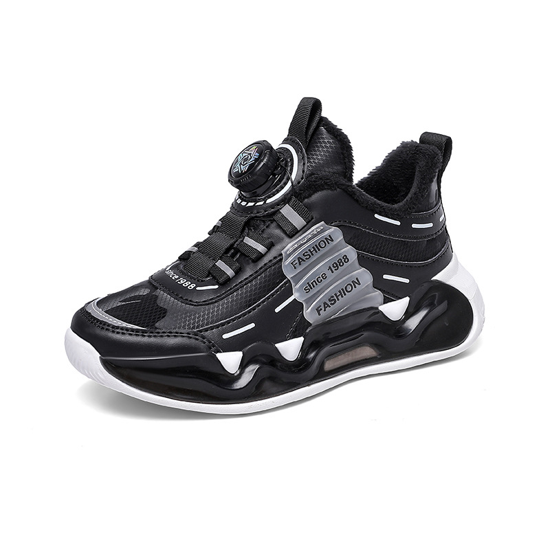 Poiste kingad 2024 sügis ja talv uued fliisvoodriga paksendatud tudengi vabaaja poiste jooksujalatsid laste tossud juuksed