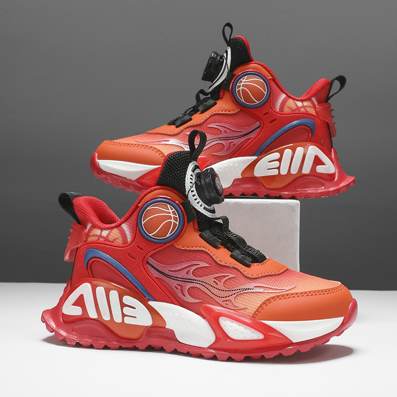 Pantofi sport pentru copii, pantofi de baschet pentru băieți, respirabili, de primăvară și de vară, pentru copii de talie medie și mare, antiderapanți, pantofi de alergare la modă