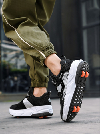 Studentams skirti „Heelloo“ bateliai, keturračiai, vaikiški pačiūžos, vyriški ir moteriški, automatiniai bateliai su ratukais, urmu sandėlyje.