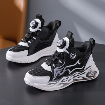 Νέα παιδικά παπούτσια μπάσκετ 2025, αναπνεύσιμα, ανοιξιάτικα και φθινοπωρινά αθλητικά παπούτσια για αγόρια