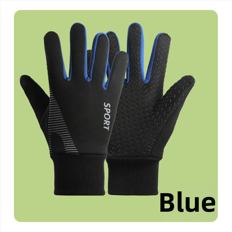 Vaikiškos pirštinės berniukams, atsparios vėjui, slidinėjimui, sniegui, vandeniui, su vilnos pamušalu, neslystančios, šiltos žieminės berniukų dviračių pirštinės