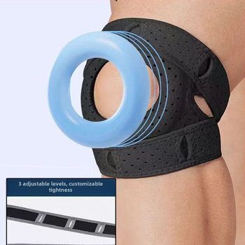 Προστατευτικό γόνατος επιγονατίδας για αθλητικά λάστιχα, προστατευτικό γόνατος για τρέξιμο, σχοινάκι για άλματα, ρυθμιζόμενο προστατευτικό γόνατος