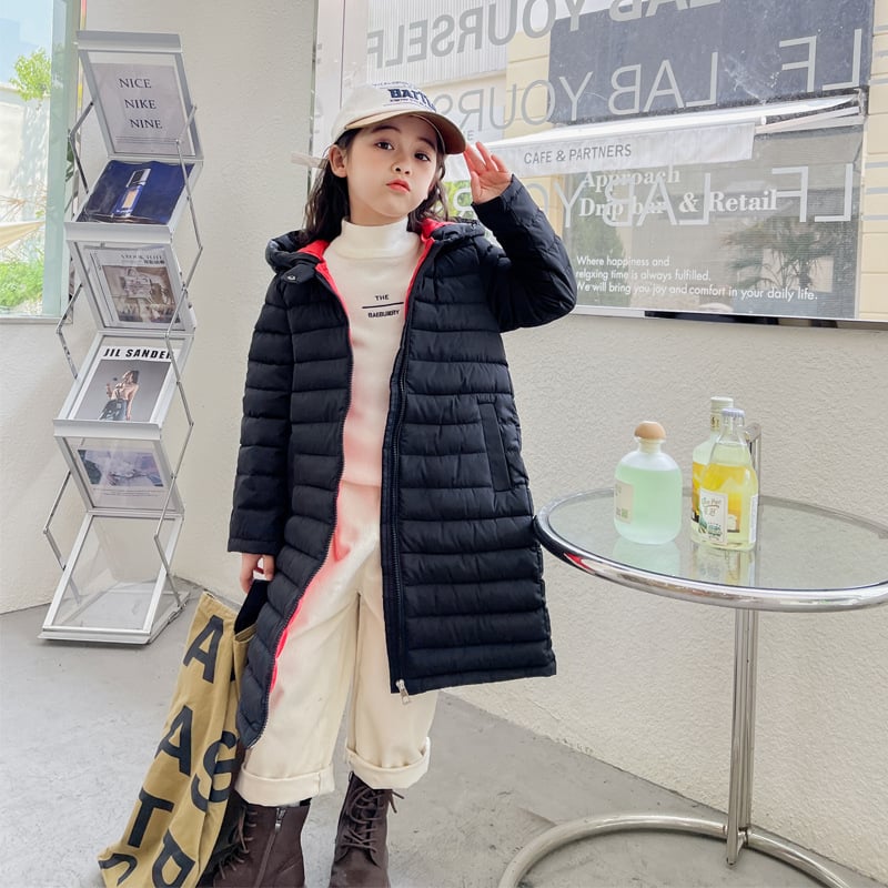 Prekogranična jesenska i zimska dječja pamučna odjeća za dječake i djevojčice, pamučni kaputi srednje duljine za stariju djecu, debele pamučne jakne preko koljena, debele i tople