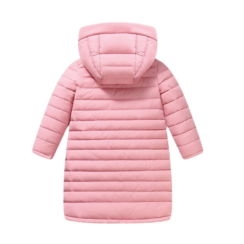 Djevojački debeli pamučni kaput Nova pamučna jakna 2025. Dječačka jakna s pamučnom podstavom za stariju djecu, kaput preko koljena srednje duljine, dječja zimska odjeća