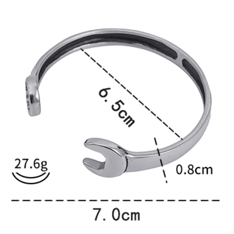 Tarpvalstybinė nauja titano plieno mados asmenybė madinga, stilinga vyriška atvira nerūdijančio plieno veržliarakčio apyrankė šaltinio gamyklos didmeninė prekyba