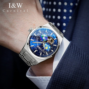 Ρολόι Oem Small Batch Customization WatchBlue Starry Sky Ιαπωνικό αυτόματο μηχανικό ανδρικό ρολόι