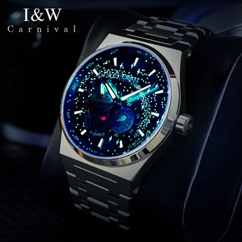 Ρολόι Oem Small Batch Customization WatchBlue Starry Sky Ιαπωνικό αυτόματο μηχανικό ανδρικό ρολόι