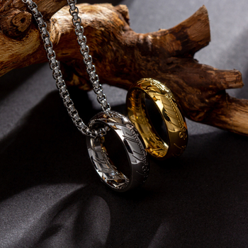 Κοσμήματα Amazon με τις καλύτερες πωλήσεις στην Ευρώπη και την Αμερική για το 2024, Supreme Magic Ring Pendant, Ανδρικό Κολιέ από Τιτάνιο και Ατσάλι