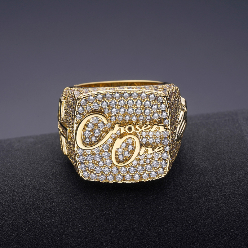 Euroopa ja Ameerika punk loominguline ristkülikukujuline sõrmus S925 hõbedast retro ristiga inkrusteeritud tsirkooniga hip-hop sõrmus meeste isiksuse hulgimüük