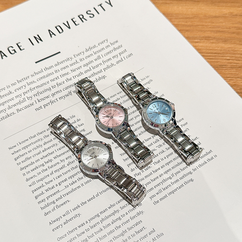 Aiqi uus tudengimoodne elegantne naiste käekell kalendriga, niši kerge luksuslik vabaaja terasest vööga kvartskell