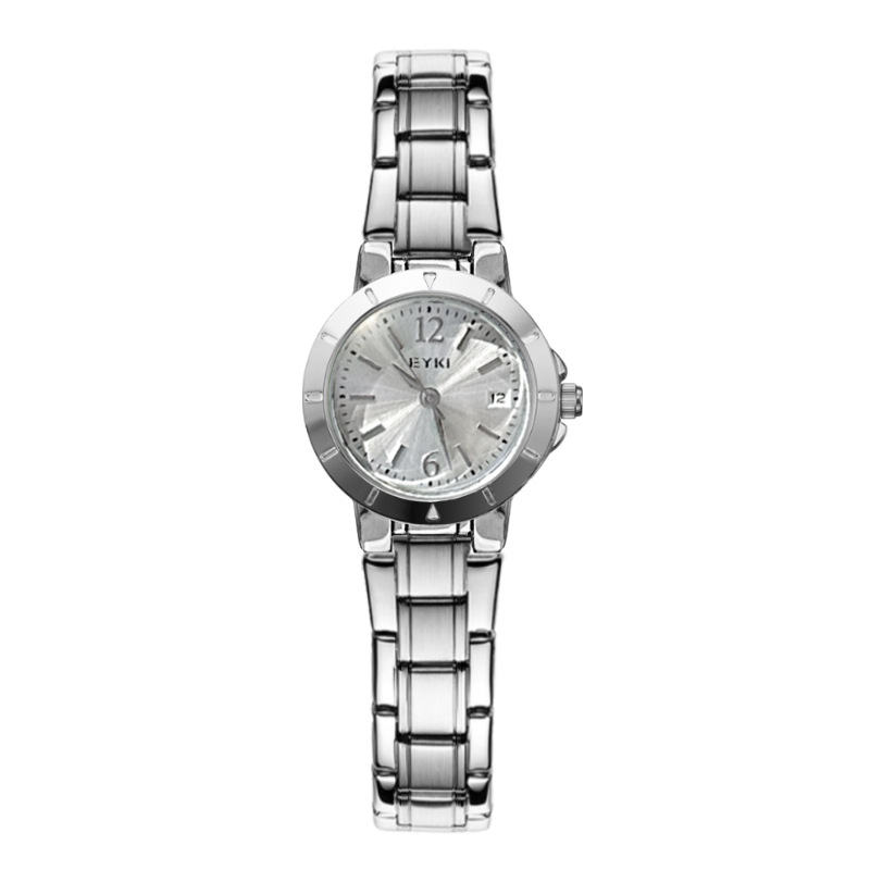 Aiqi uus tudengimoodne elegantne naiste käekell kalendriga, niši kerge luksuslik vabaaja terasest vööga kvartskell