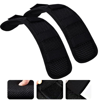 2 universaalset õlapatja eriti paksu polstriga, sobivad pagasikottidele, õlakottidele, seljakottidele, pikendatud pikkusega, libisemiskindlad, hingavad ja koormust vähendavad